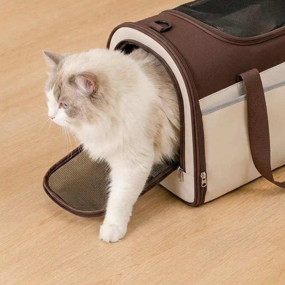 Handheld Crossbody Multi-Function Breathable Dog Cat Carrier Bag for Travel and Vet