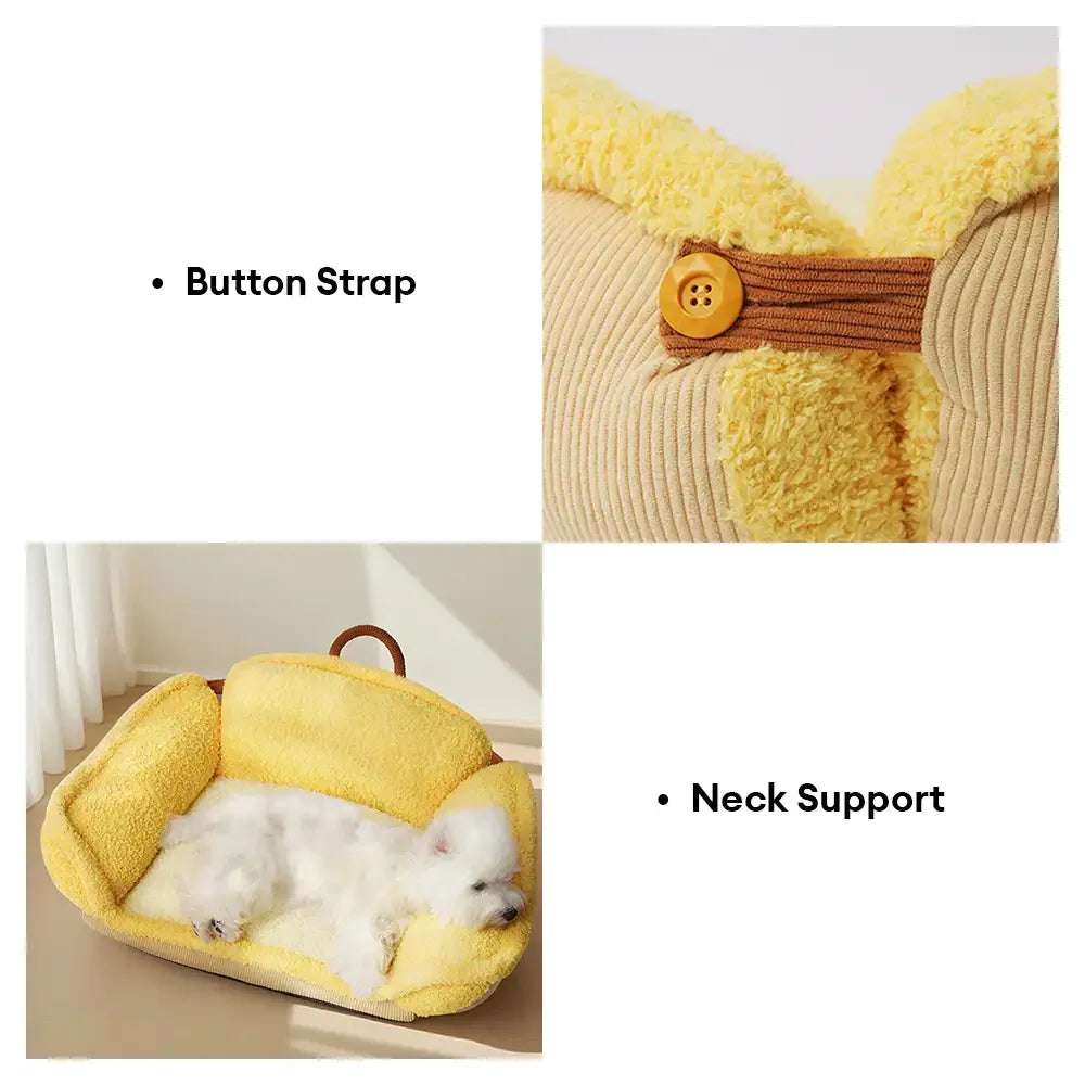 Multifunctional Full Neck Support Deep Sleeping Dog Sofa Bed
