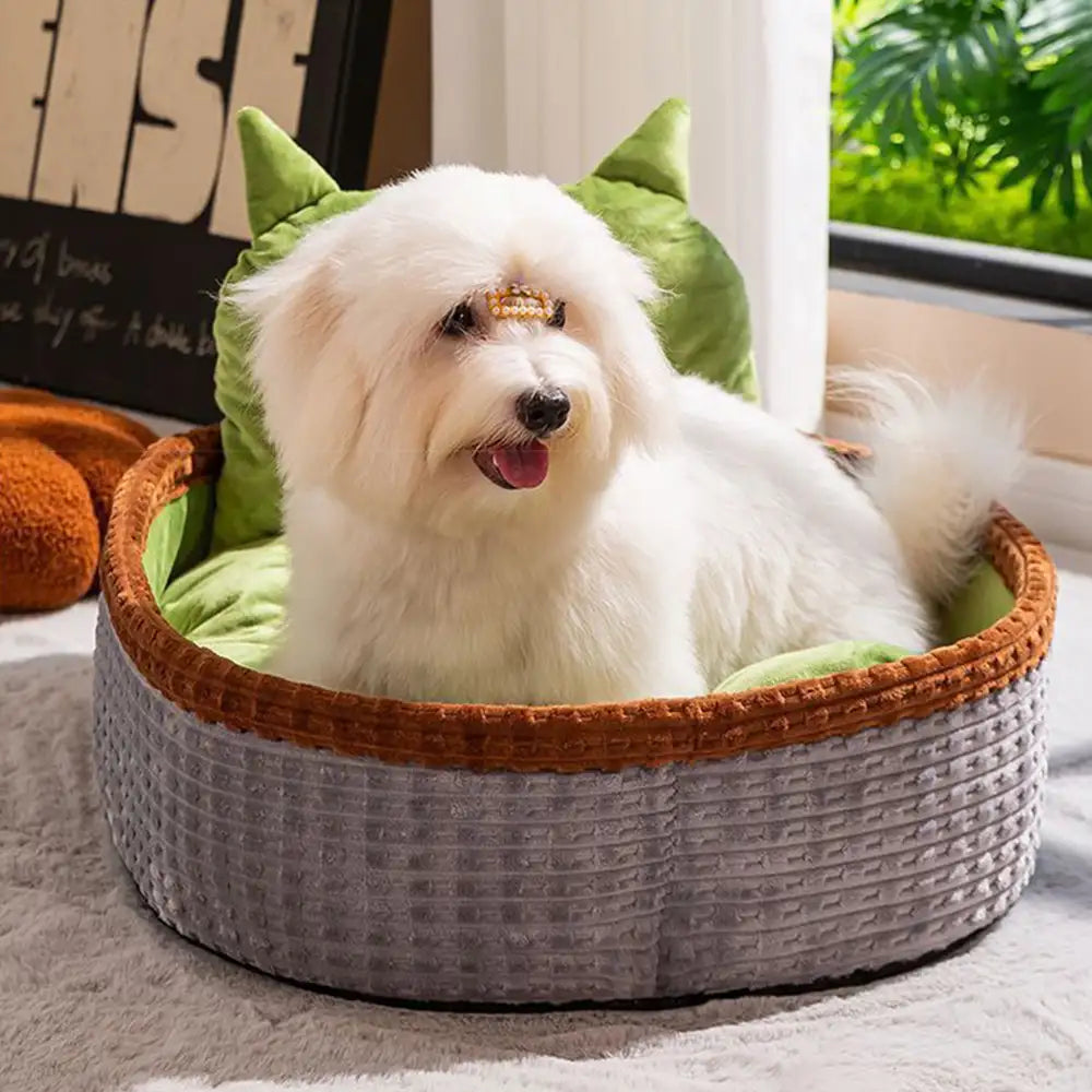 Neck Support Soft Heighten Frame Deep Sleep Pet Lounger Pillow Dog Bed