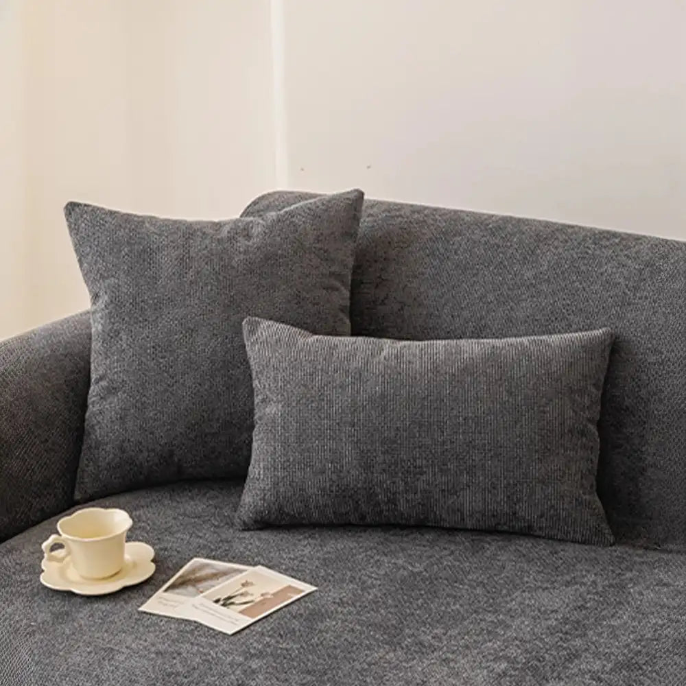 One-Piece Chenille Scratch-Resistant Durable Water-Repellent Non-Slip Sectional Couch Cover