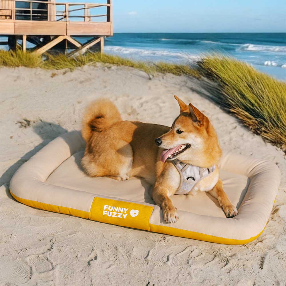 Outdoor Waterproof & Scratch-Resistant Colour-Blocked Orthopaedic Dog Mat - Trek Lounge
