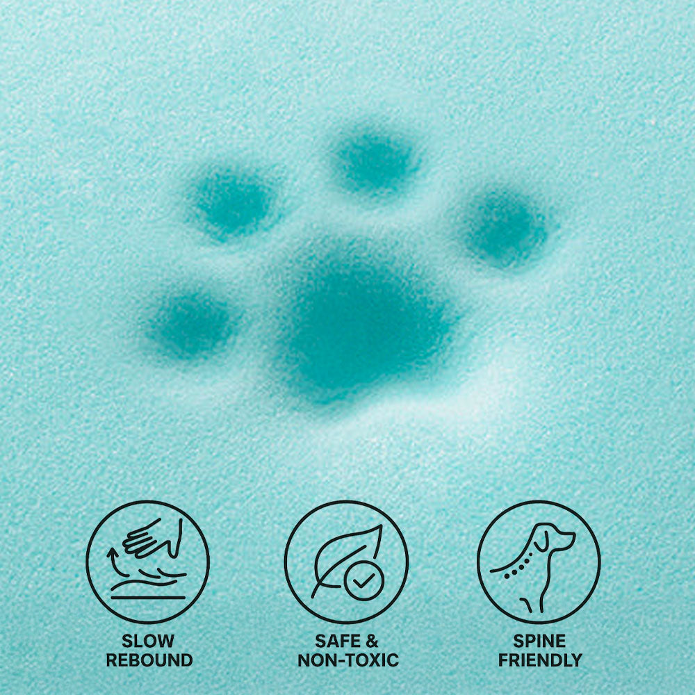 Outdoor Waterproof & Scratch-Resistant Colour-Blocked Orthopaedic Dog Mat - Trek Lounge