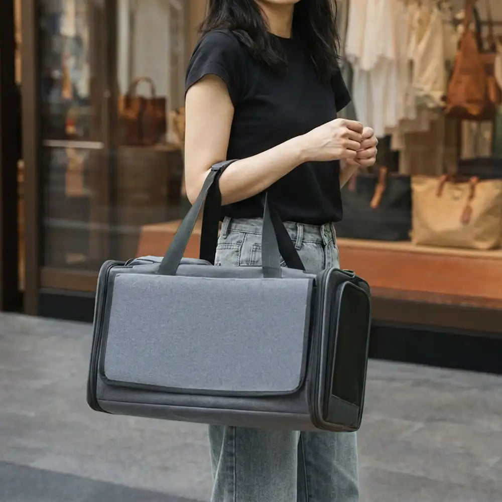 Portable Breathable Large-Capacity Expandable Multi-Functional Cat Airline Approved Carrier Bag