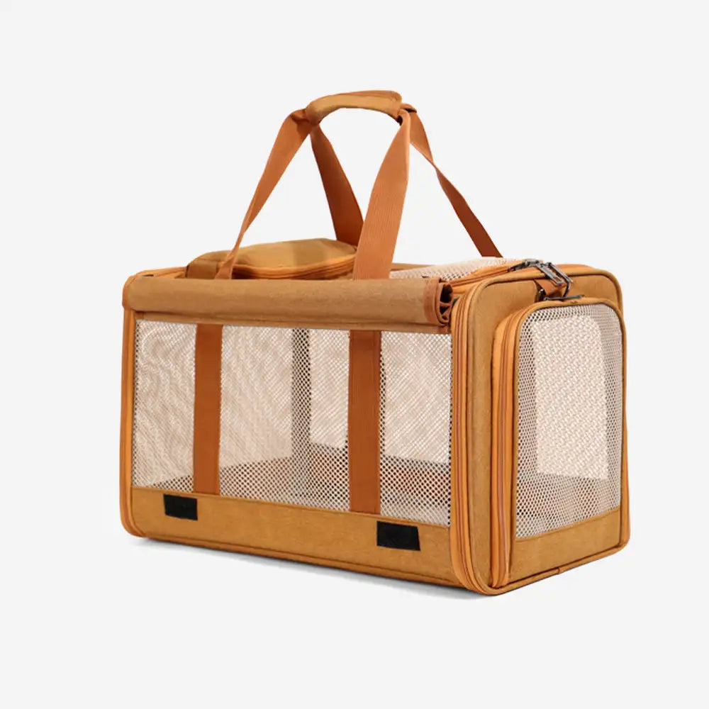 Portable Breathable Large-Capacity Expandable Multi-Functional Cat Airline Approved Carrier Bag