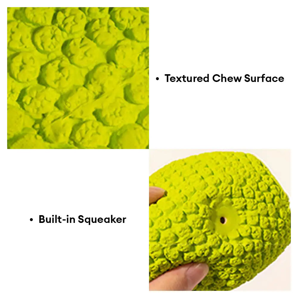 Rugby Dog Chew Toy with Squeaky