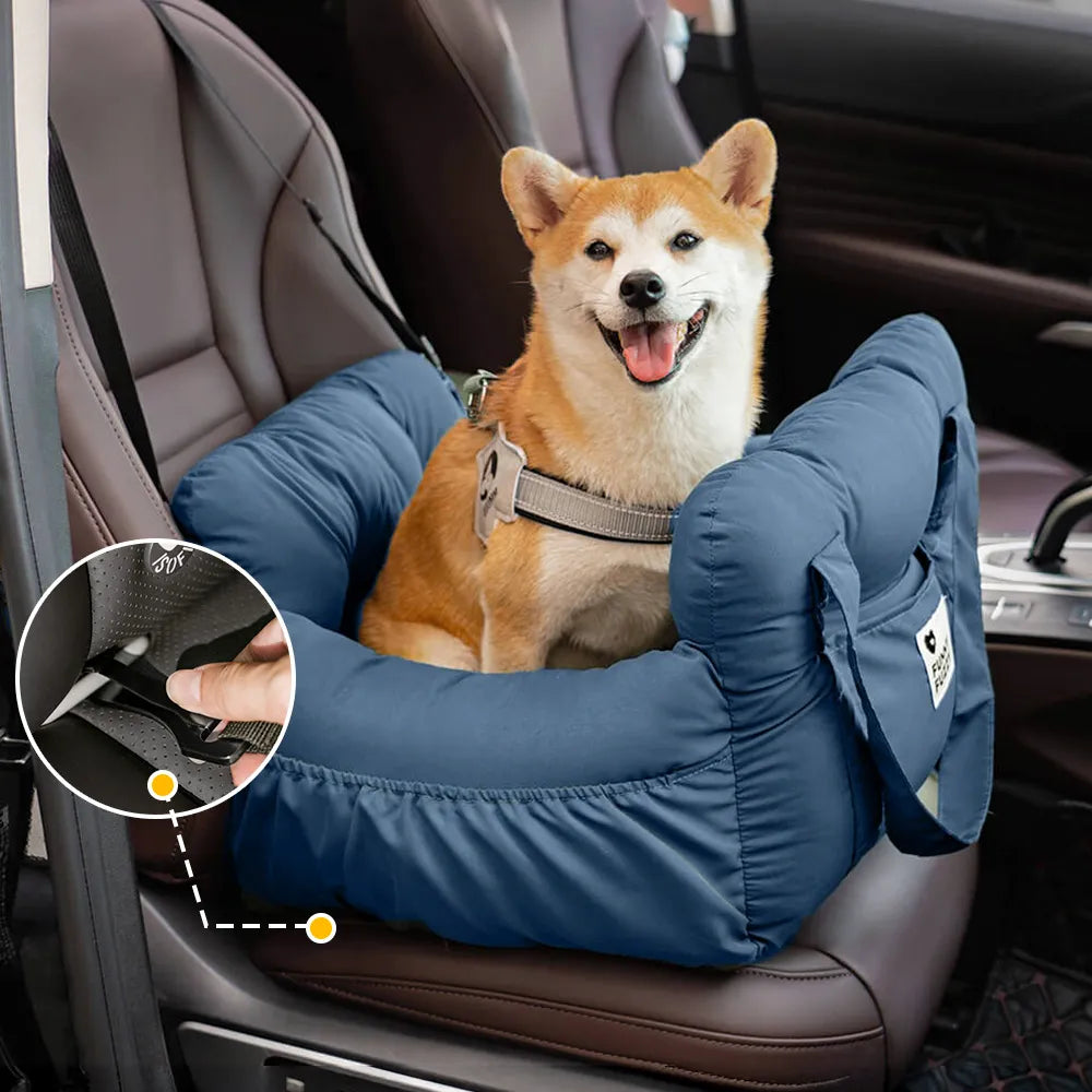 Portable ISOFIX Dog Car Seat Bed with ISOFIX System