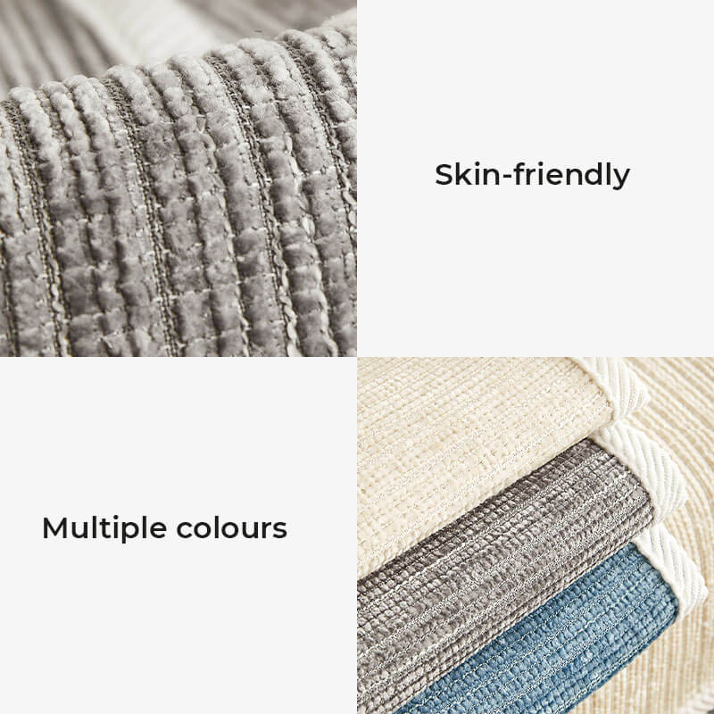 Waterproof Antimicrobial Simple Chenille Fabric Anti-scratch Sectional Couch Cover