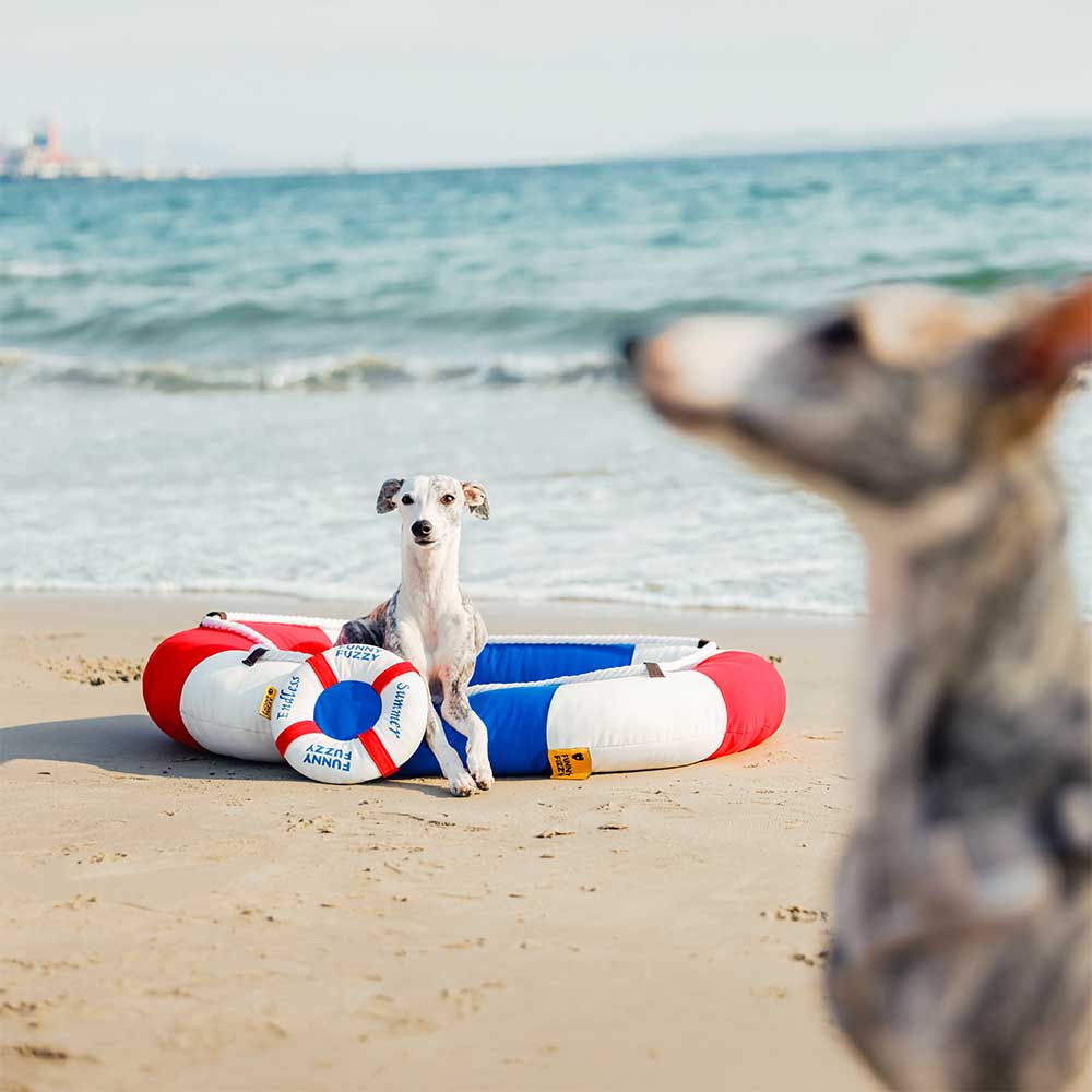 Summer Cooling Waterproof Boat-Shaped Pet Bed with Pillow – Chill Raft