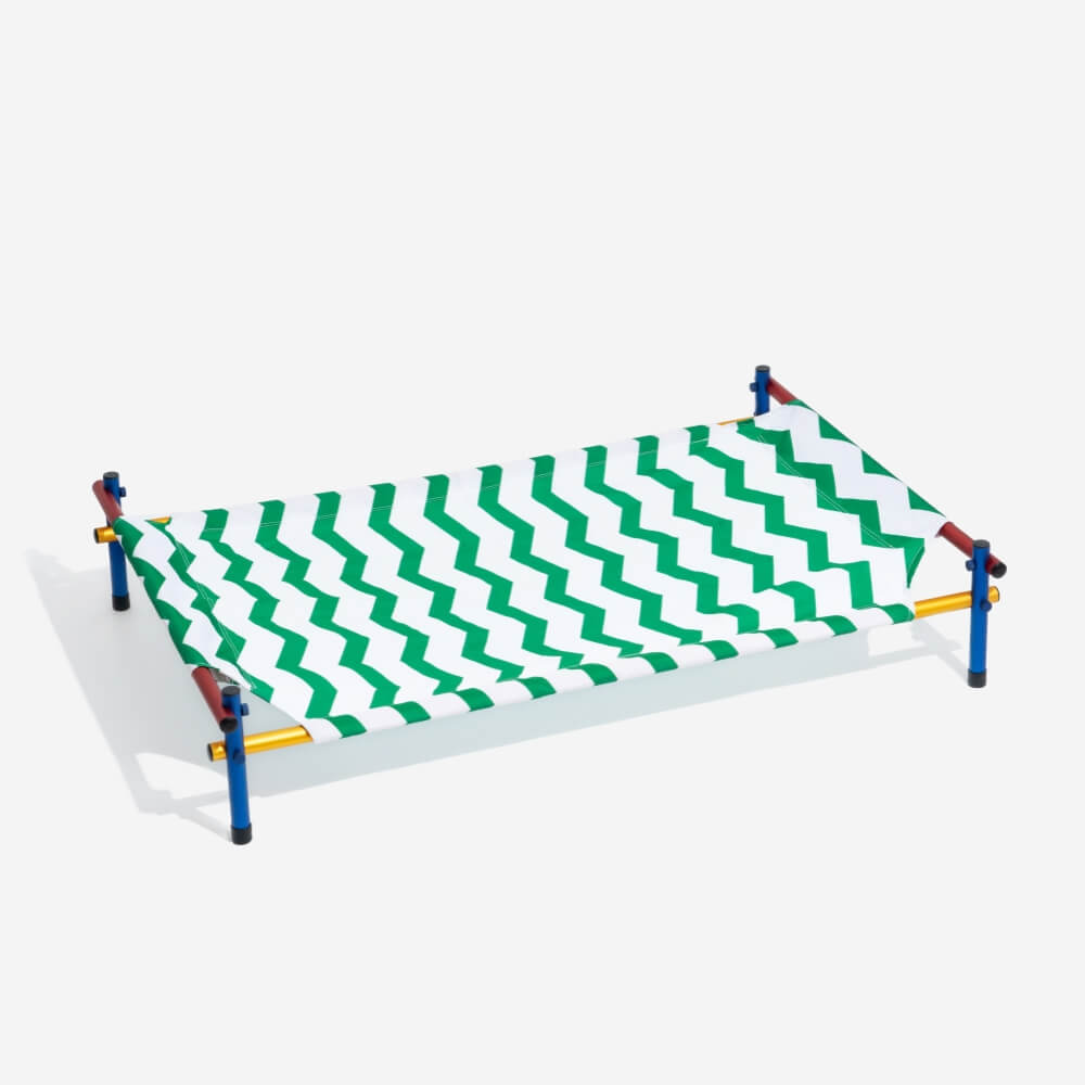 Vibrant Summer Print Style Aluminium Elevated Dog Bed - Summer Paradise