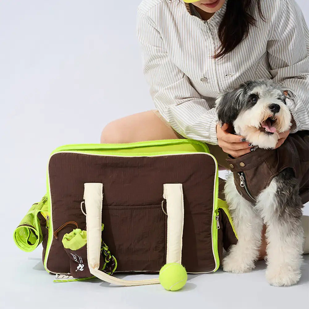 Urban Commuter Color-Block Multi-functional Pet Carrier Bag