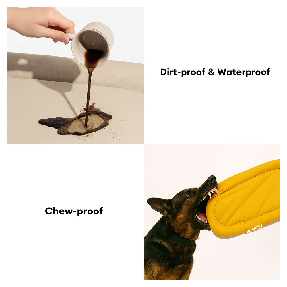 Outdoor Waterproof & Scratch-Resistant Colour-Blocked Orthopaedic Dog Mat - Trek Lounge