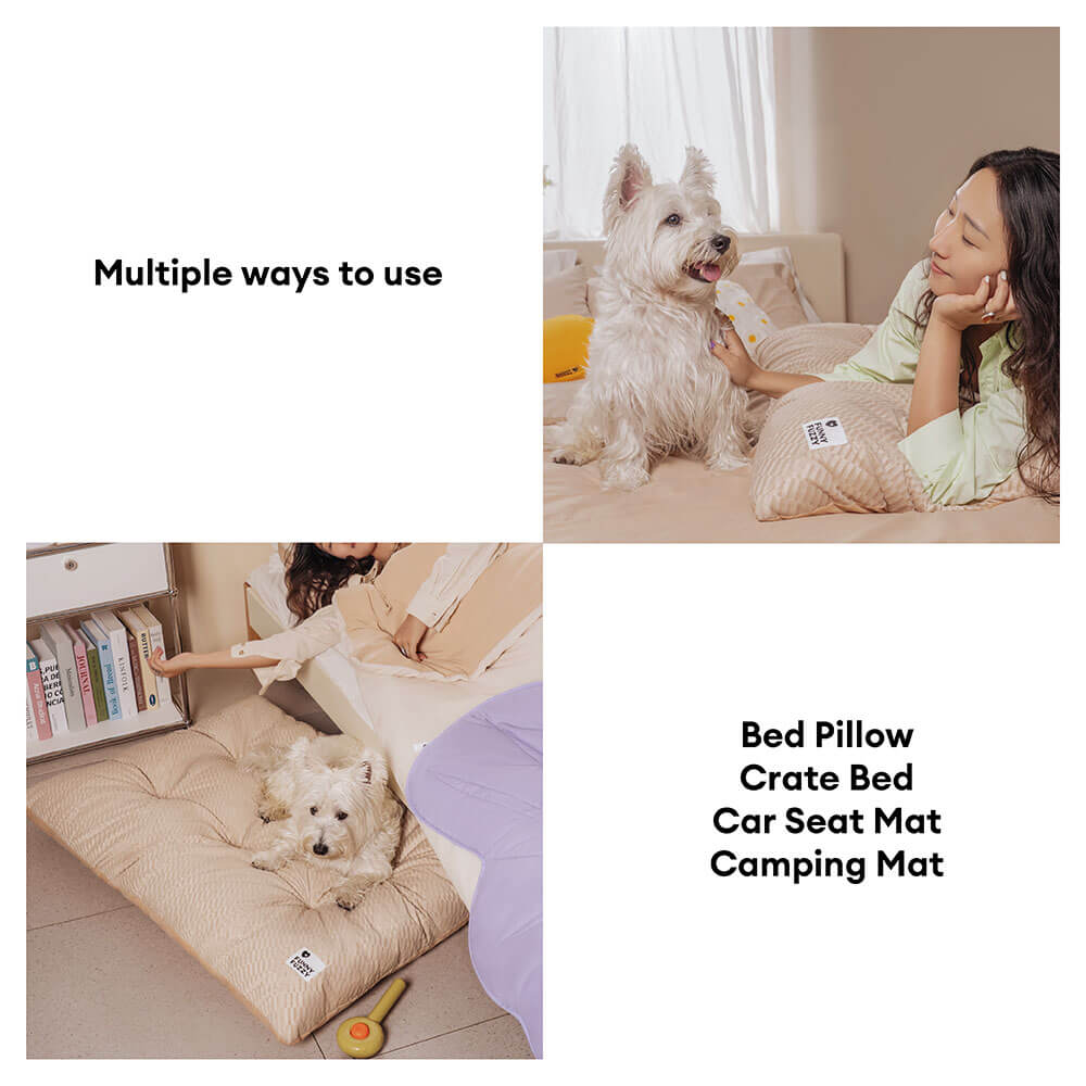 Dual-Sided Cosy Plush Calming Washable Dog Mats