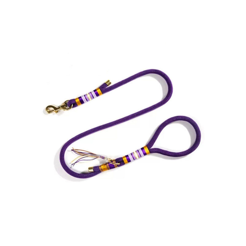Hand-knitted Braided Rope Cool Dog Accessories Training Lead