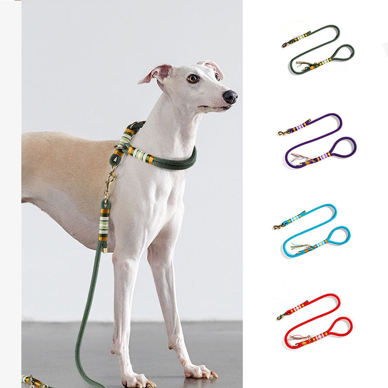 Hand-knitted Braided Rope Cool Dog Accessories Training Lead