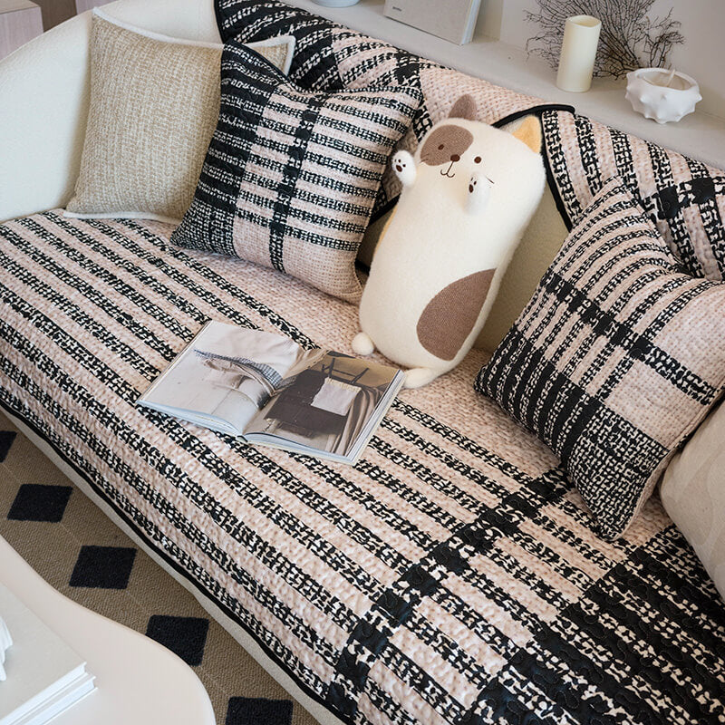 Light Luxury Cotton Couch Cover Anti-Scratch Furniture Protective Couch Cover