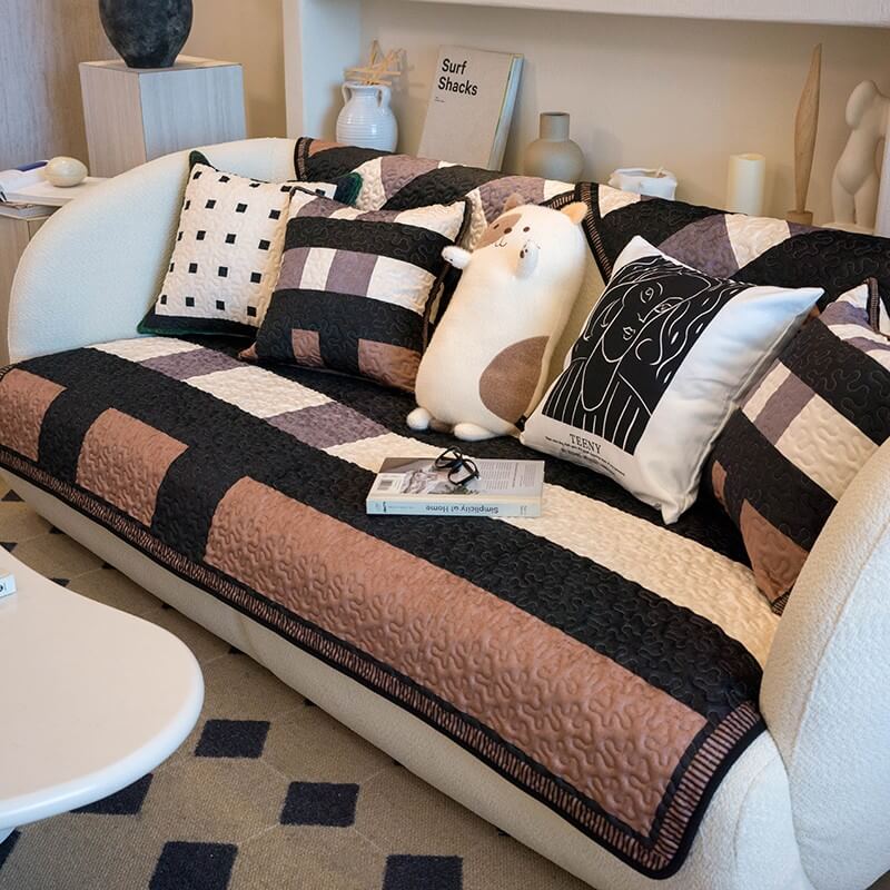 Light Luxury Cotton Couch Cover Anti-Scratch Furniture Protective Couch Cover