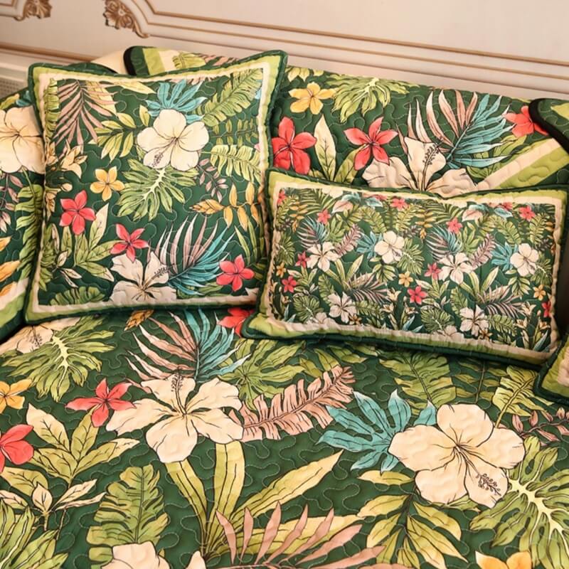 Tropical Rainforest Anti-Scratch Protective Mat Couch Cover