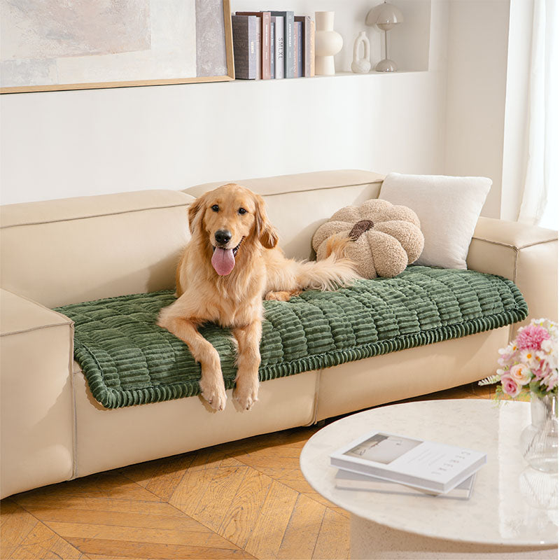 Make Waffle Biscuit Couch Cover – Cosy Soft Flannel & Breathable Pet Mat, Indulge in Tasty Comfort!