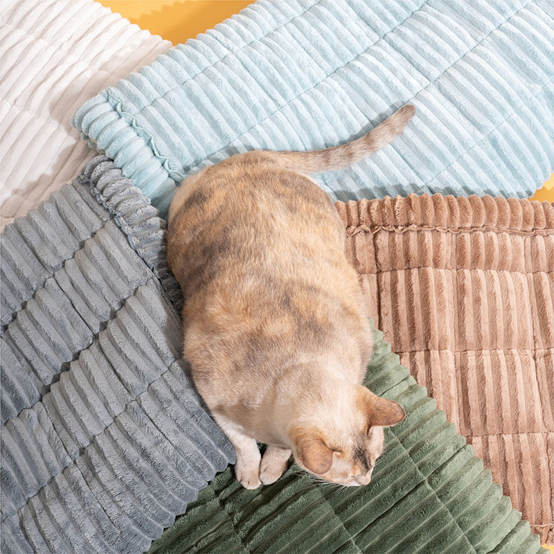 Lazy Soft Flannel Breathable Pet Mat Non-slip Couch Covers