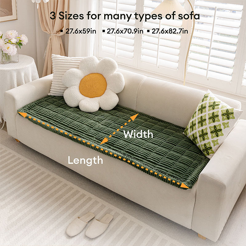 Lazy Soft Flannel Breathable Pet Mat Non-slip Couch Covers