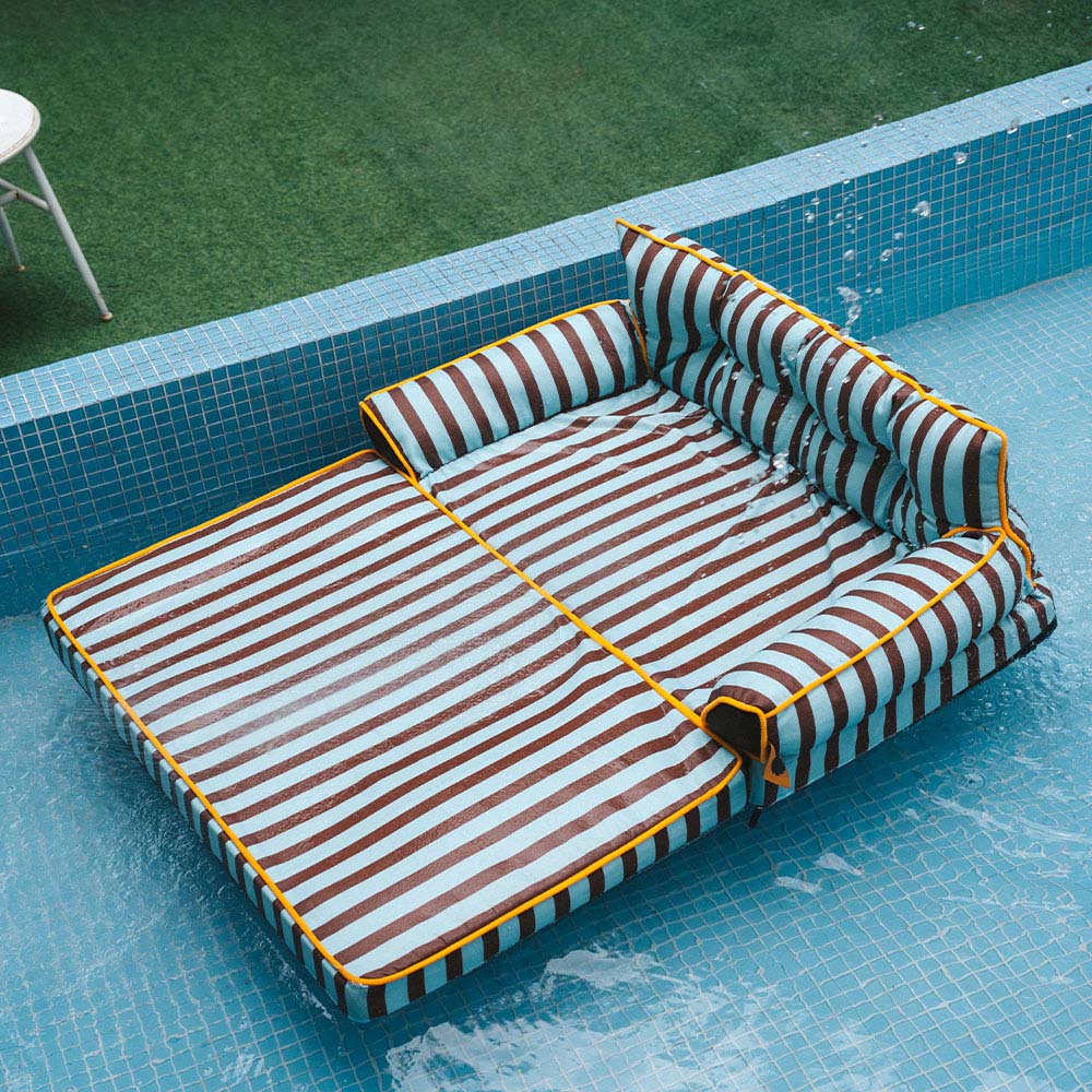 Stripe Waterproof Foldable Dog Sofa Bed - Sunny Siesta