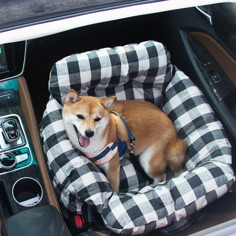 Portable Leisure Outing Pet Booster Large Dog Car Seat Bed