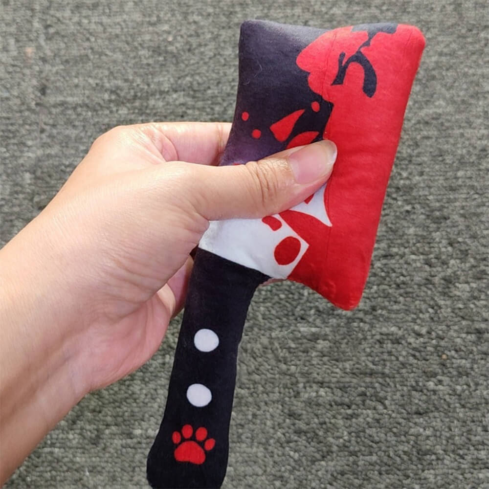 Halloween Knife Squeaky Chew Plush Dog Toy