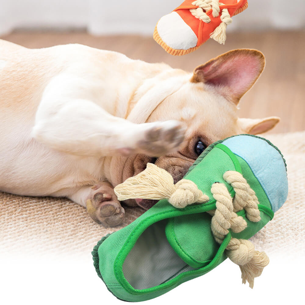 Colourful Shoes Durable Rope Chewing Interactive Dog Toy