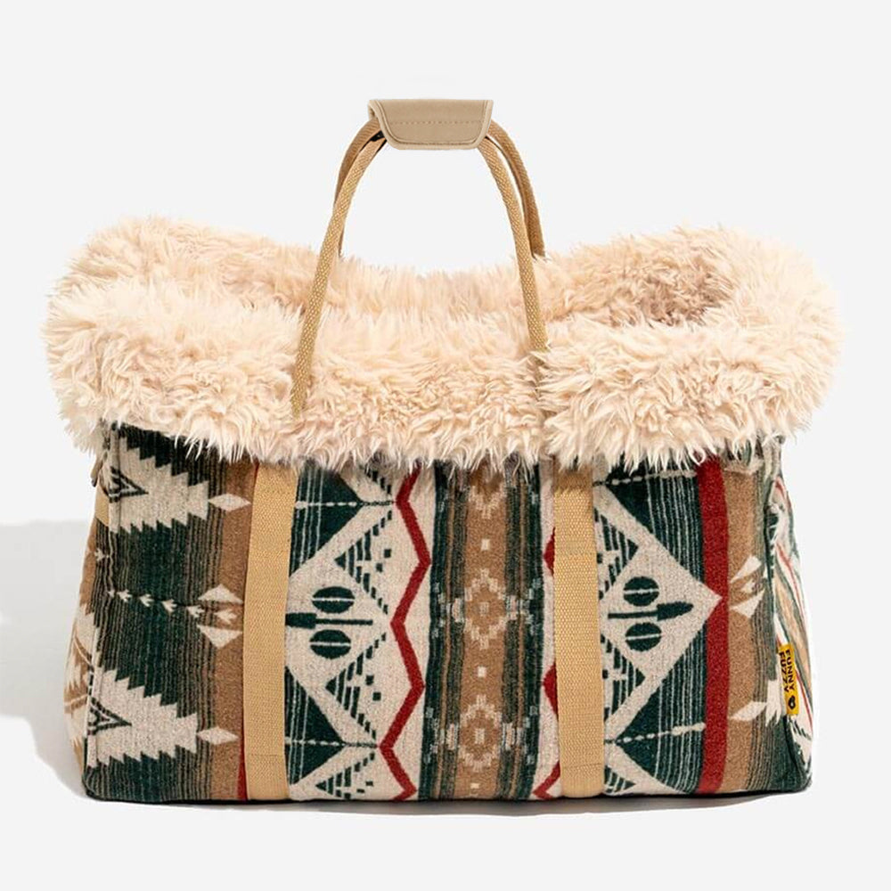 Large Reversible All-Season Indie Boho Cat Carrier - Wondernap