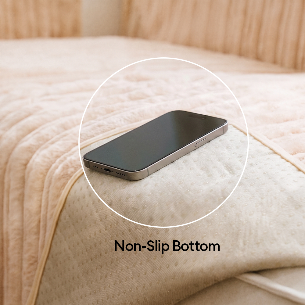 One-Piece Waterproof Pet-Friendly Ribbed Plush Recliner Couch Cover- Cozy Nest