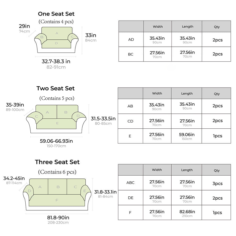 Leaf Pattern Furniture Anti-scratch & Skid Protection Couch Cover