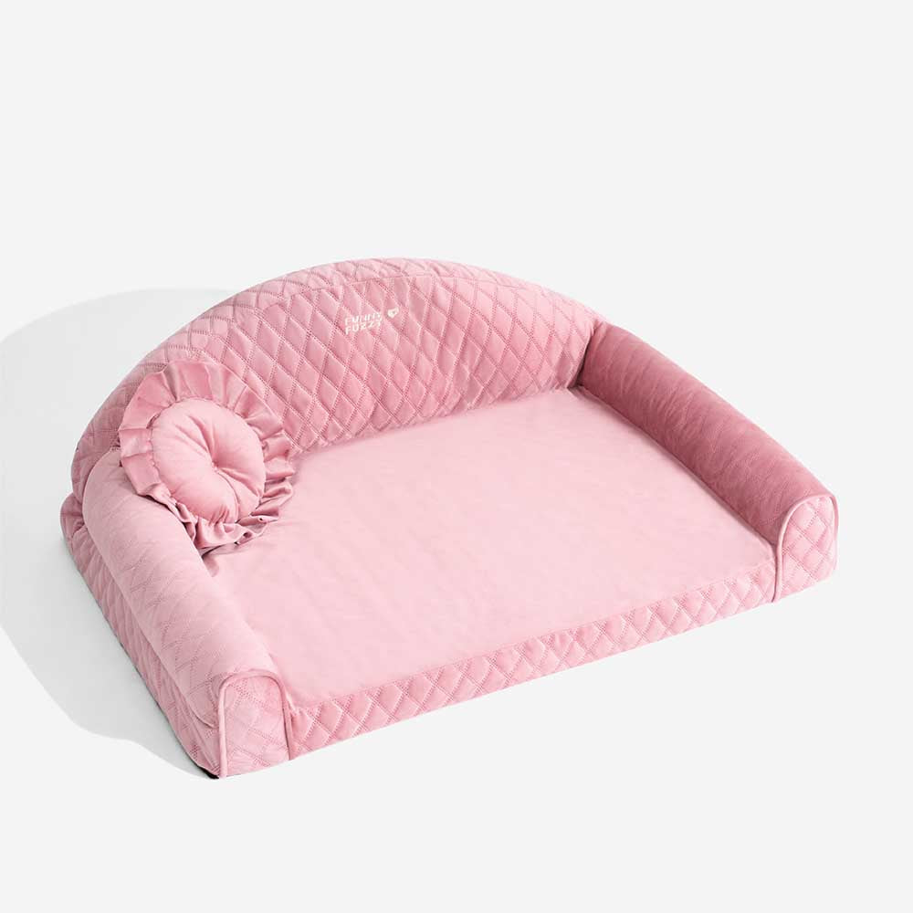 Pinky Cosy Indoor Sofa Calming Cat Bed -  Princess Lord