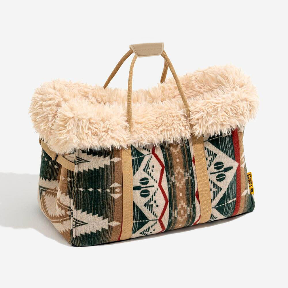 Large Reversible All-Season Indie Boho Cat Carrier - Wondernap