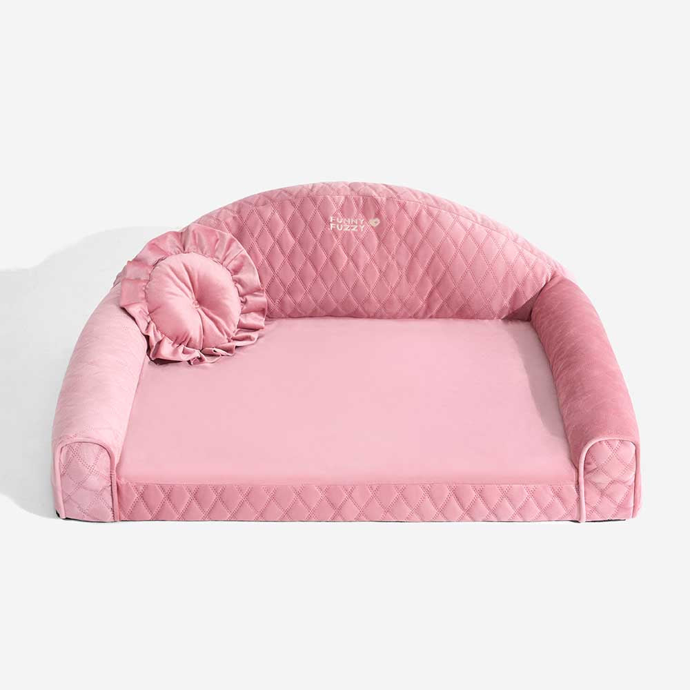 Pinky Cosy Indoor Sofa Calming Cat Bed -  Princess Lord