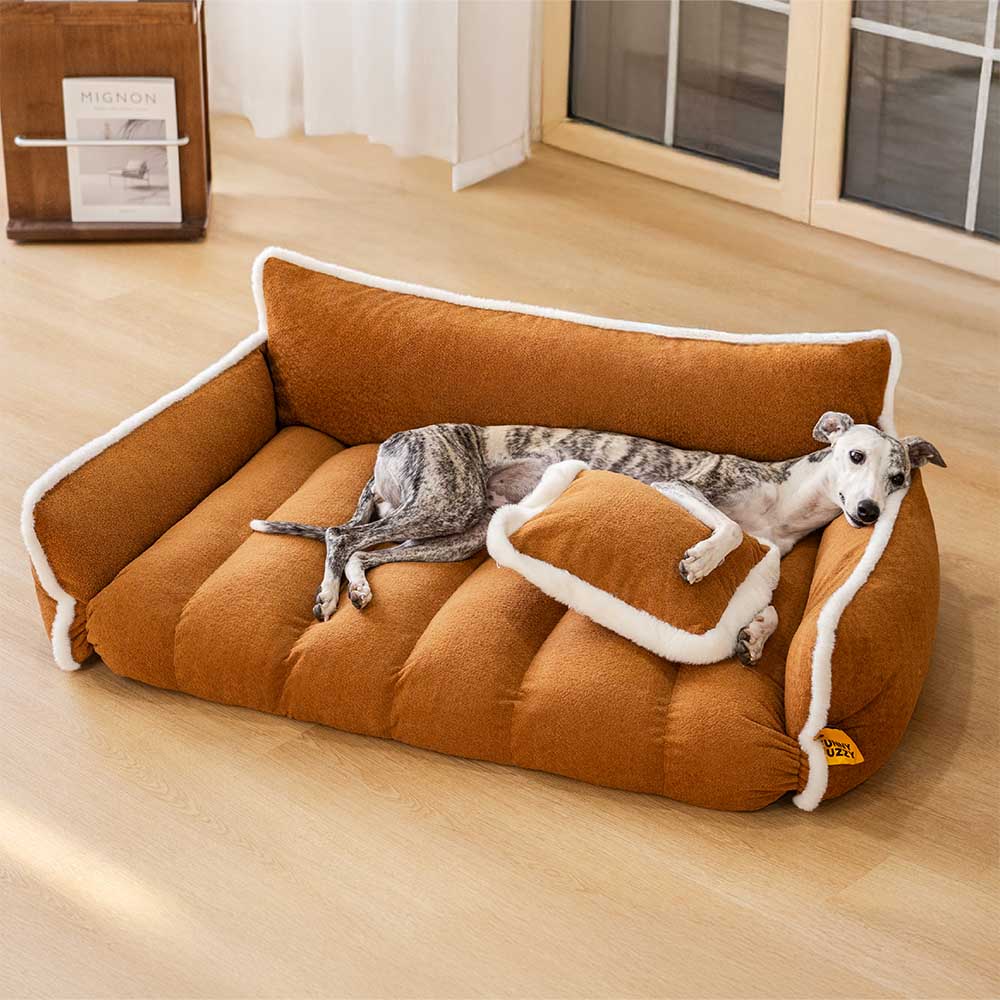 Fluffy Supportive Dog Sofa Bed - Cozy Space