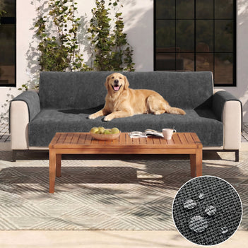 One-Piece Chenille Scratch-Resistant Durable Water-Repellent Non-Slip Outdoor Couch Cover