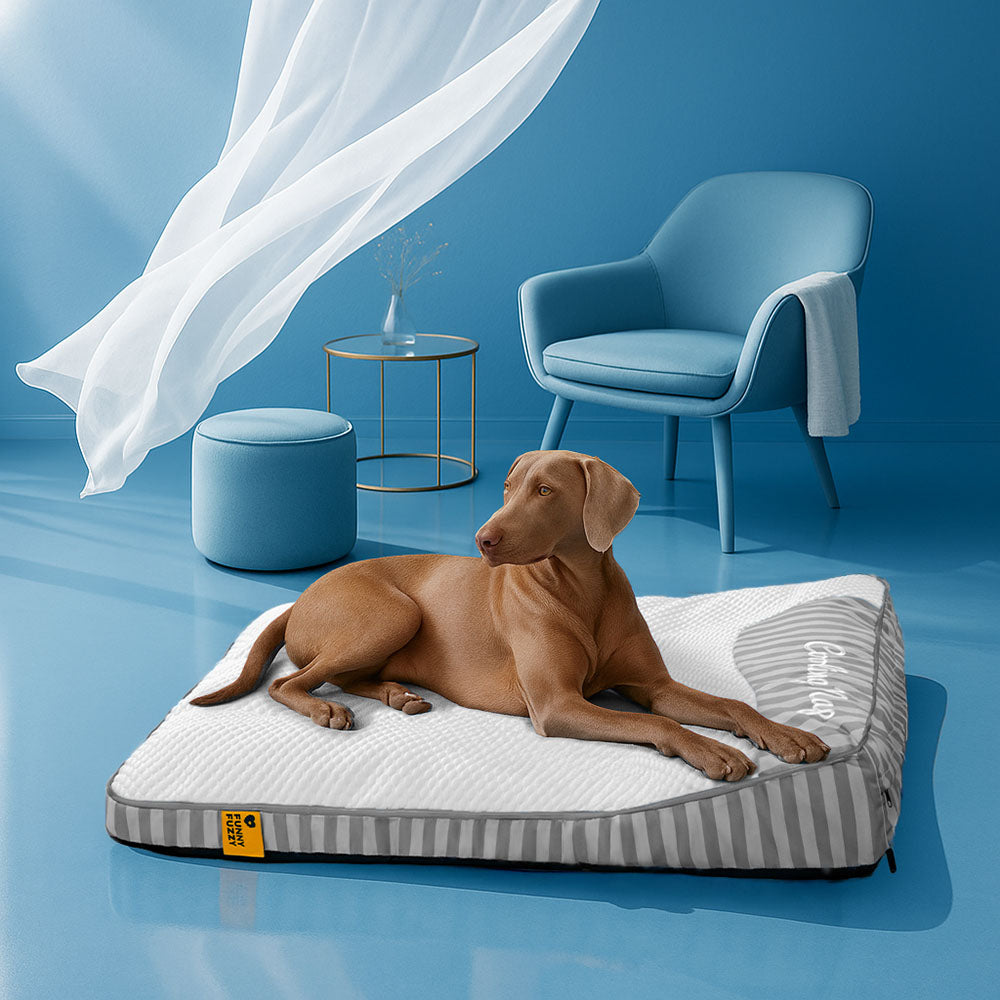 Extra Large Cooling Washable Rectangle Orthopedic Dog Bed - Pet-Friendly Bedroom
