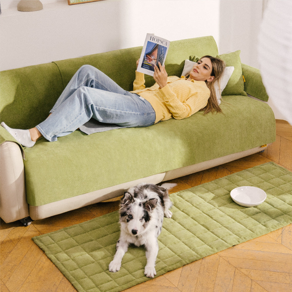 Herringbone Chenille Fabric Waterproof & Antifouling Couch Covers