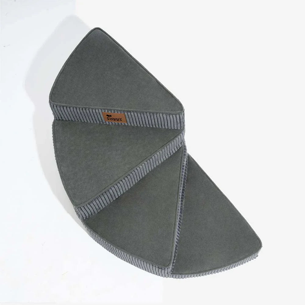 Cozy Corduroy Joint-Friendly Removable Spiral Pet Stairs - CreamyStep