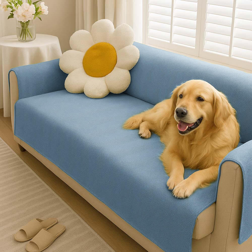 Waterproof Non-Slip Furniture Protector One-Piece Pet Sectional Couch Cover-Slipsafe