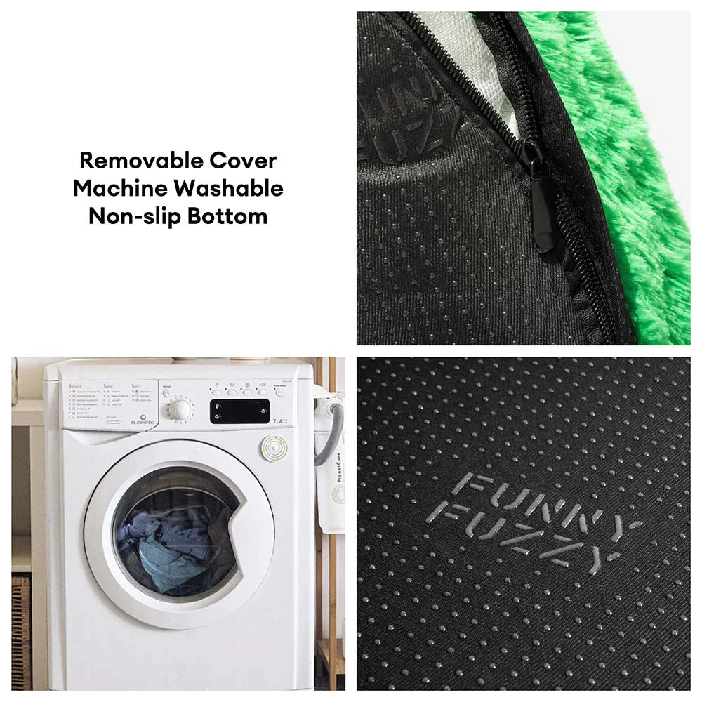 FUNNYFUZZY Christmas Wreath Plush Calming Dog Bed – HolidaySnuggle