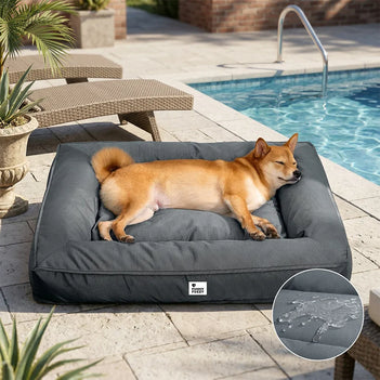 Fully Orthopedic Surround Support Waterproof Large Outdoor Dog Bed