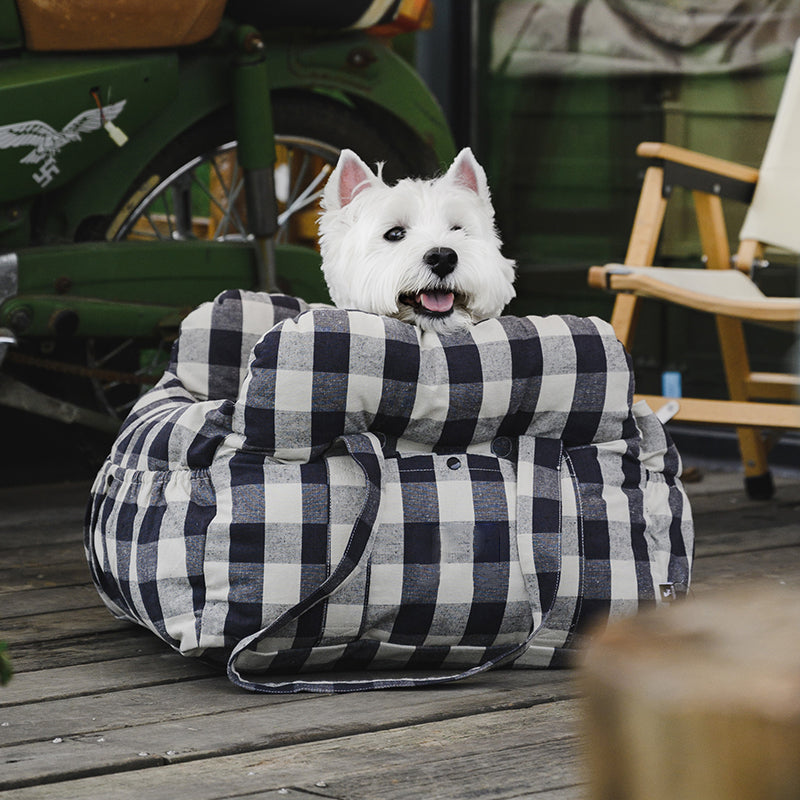 Portable Leisure Outing Pet Booster Large Dog Car Seat Bed