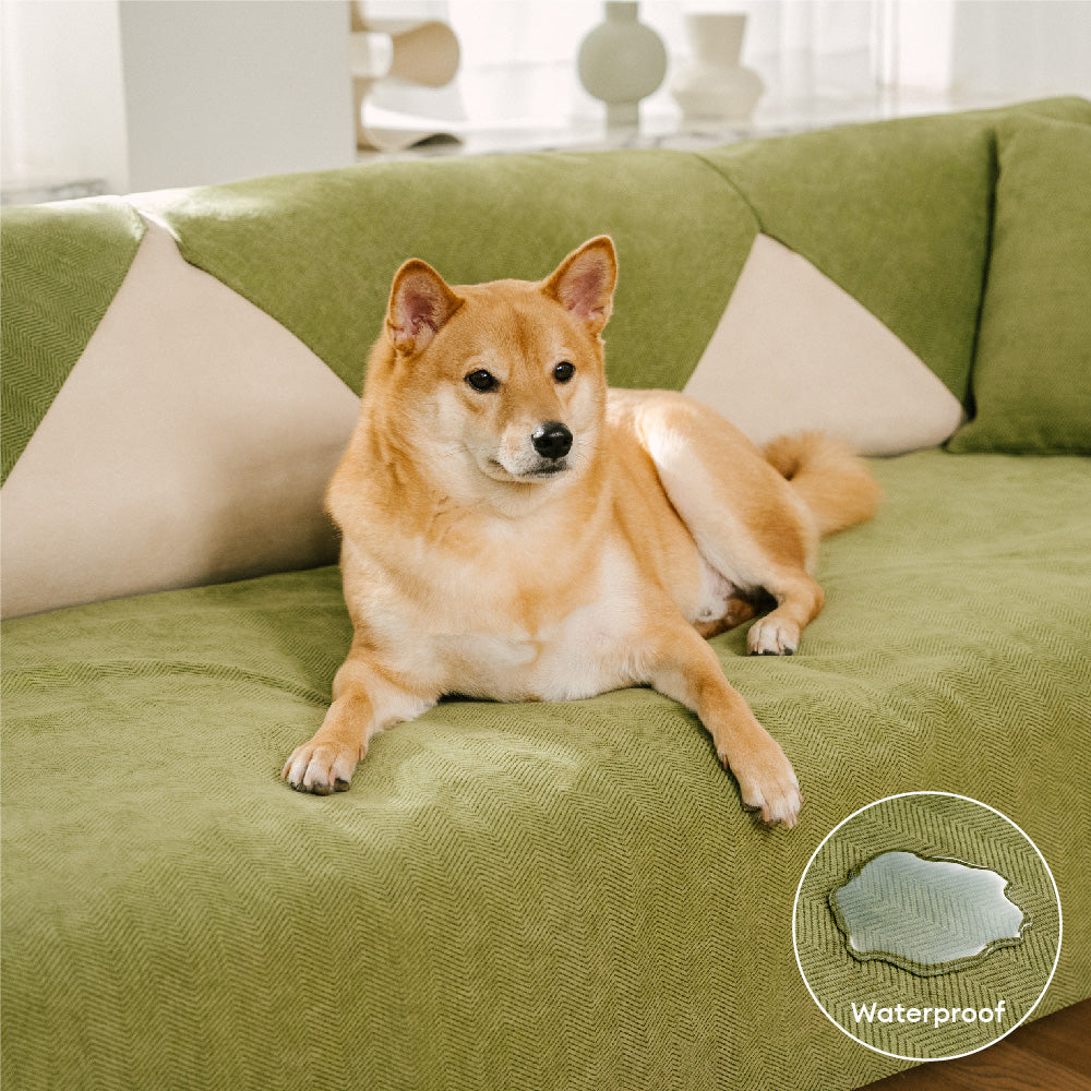 Herringbone Chenille Fabric Waterproof & Antifouling Couch Covers