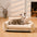 Trendy Striped Faux Lambswool Double Layer Dog & Cat Sofa Bed - Home Office