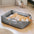 Luxury Faux Leather Waterproof Removable Dog Sofa Bed