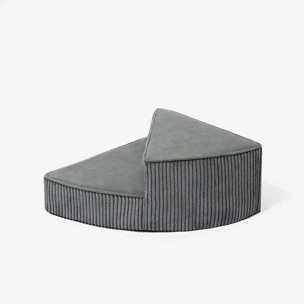 Cozy Corduroy Joint-Friendly Removable Spiral Pet Stairs - CreamyStep