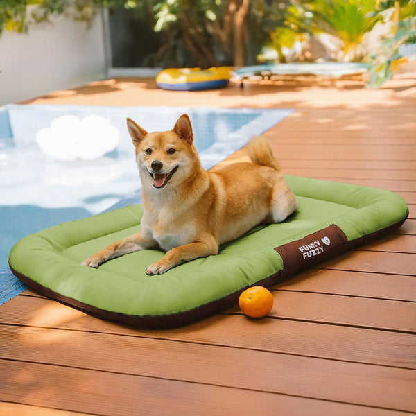 Outdoor Waterproof & Scratch-Resistant Colour-Blocked Orthopaedic Dog Mat - Trek Lounge