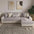Breathable Woven Cotton Linen Non-Slip Sectional Couch Cover
