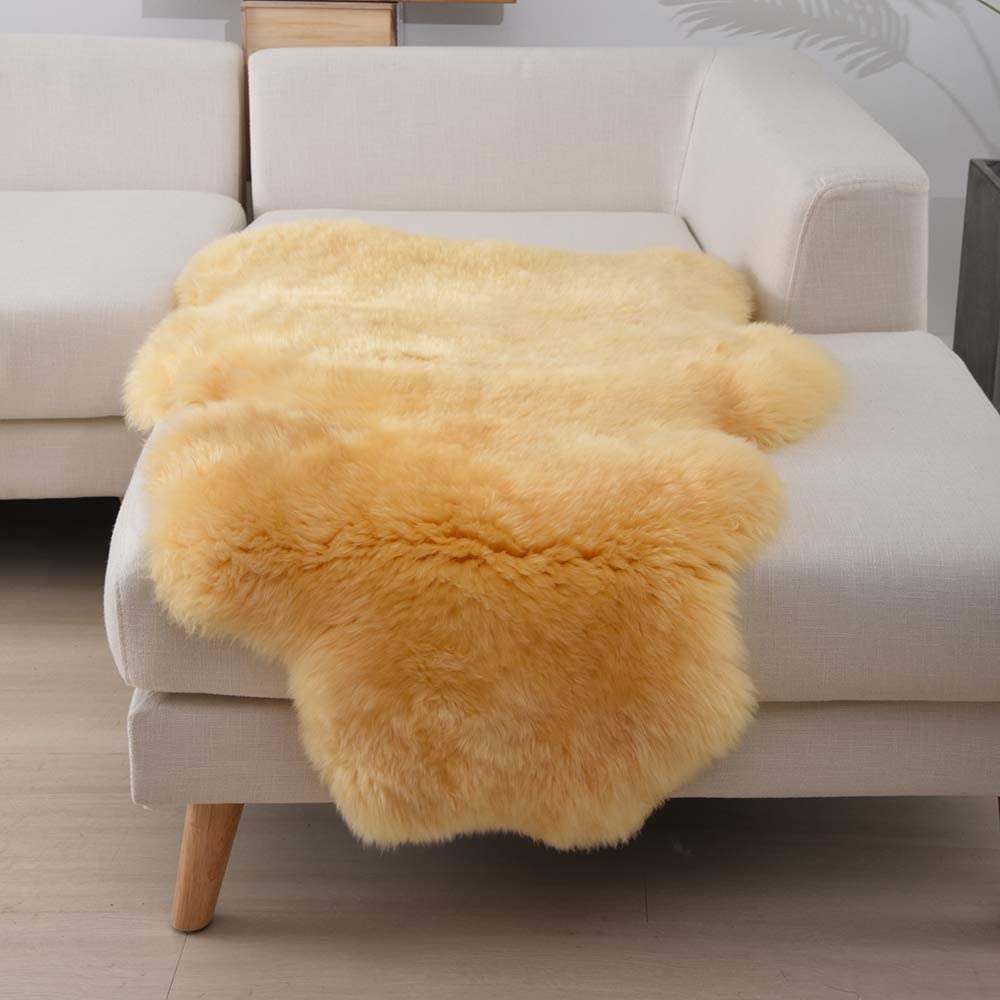 Long Plush Soft Irregular Cashmere Rug – Cozy Comfort for Your Home